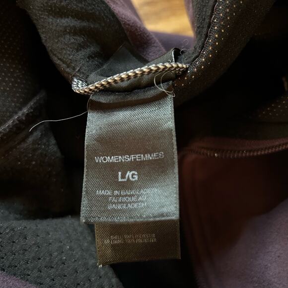 The North Face Windwall Soft Shell Jacket Purple Large Full Zip Hiking Gorp - Picture 2 of 5